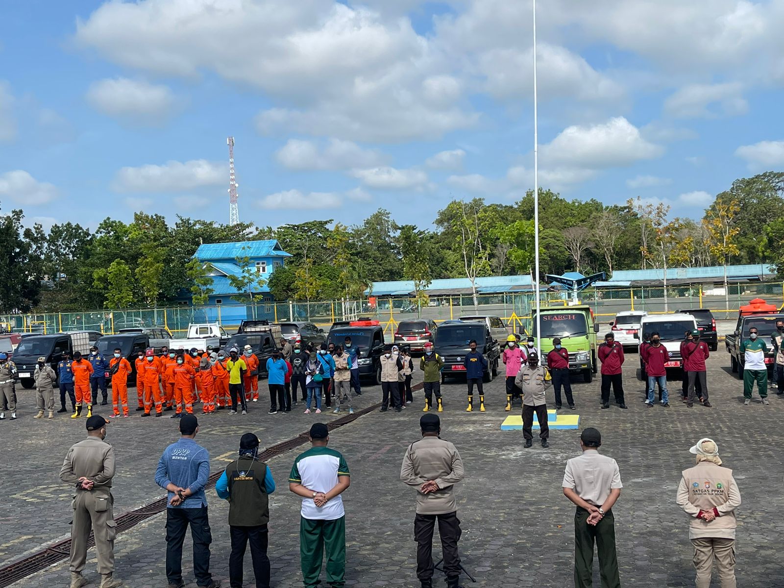 Kapolsek Bintan Pimpin Apel kesiapan Karhutla Wilayah Kecamatan Bintan Utara