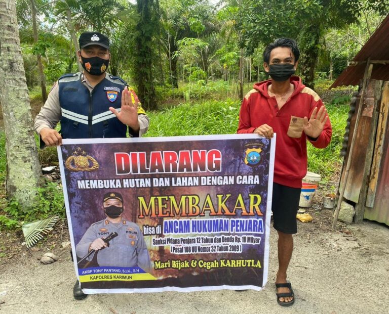 Karhutla: Polres Karimun Himbau Masyarakat Waspadai Kebakaran Hutan dan Lahan