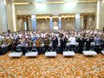 Menteri ATR/BPN, Nusron berikan peringatan keras kepada oknum yang bermain di Rapat Koordinasi Pencegahan dan Penyelesaian Tindak Pidana Pertanahan Tahun 2024, di Grand Mercure Kemayoran, Jakarta, Kamis 14 November 2024.